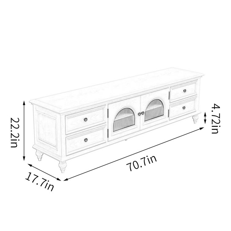 HIGH CHESS 70.7'' Media Console Wayfair Canada